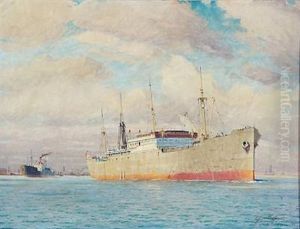 Harbour Scene With Several Ships