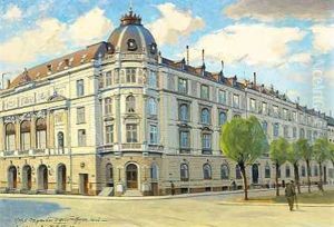 Hotel Dagmar Pa Hjornet Af H. C. Andersens Boulevard Og Jernbanegade I Kobenhavn