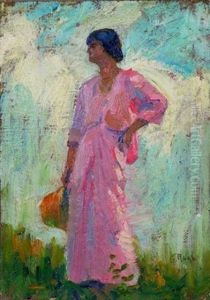 Woman On A Hillside Woman On A Hillside