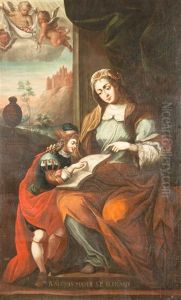 Die Selige Adelheid Mit Bernard Von Clairvaux