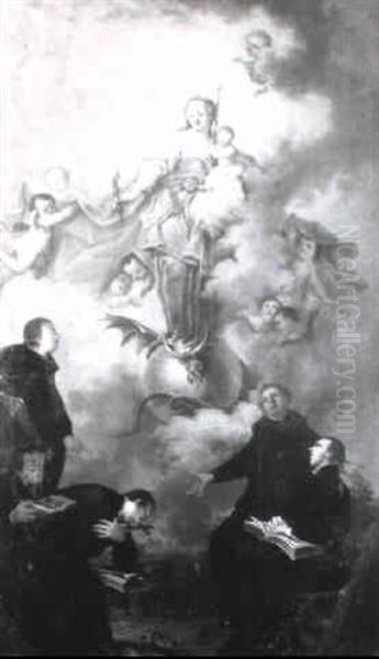 The Immaculate Conception Appearing To A Group Of Jesuits - view 1