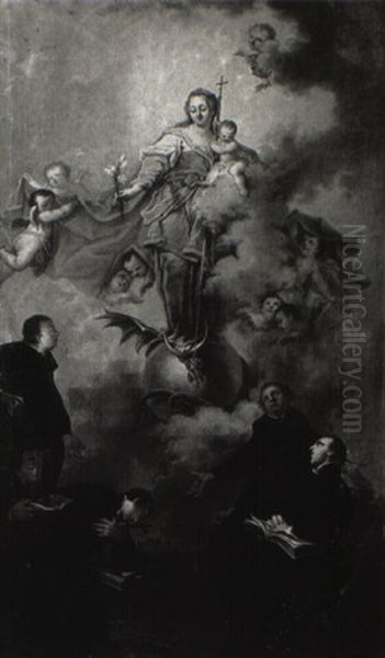 The Immaculate Conception Appearing To A Group Of Jesuits - view 1