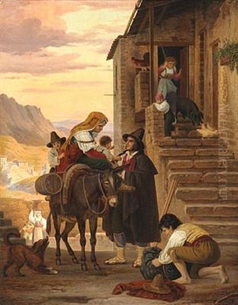 En Romersk Bondefamilie, Som Kommer Hjem - view 1