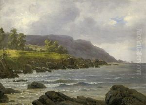 Kustenlandschaft Von Skalderviken Bei Kullen In Schweden by Peter Johann Raadsig