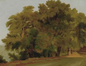 Skovparti Ved Arriccia by Peter Johann Raadsig