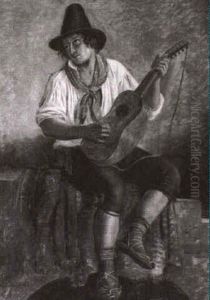 Lutspillende Italiener by Peter Johann Raadsig