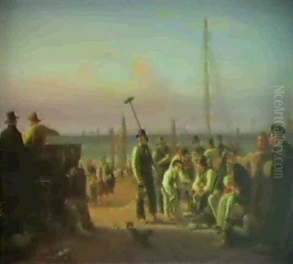 Fiskere Pa Hornbaek Strand - view 1