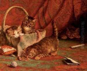 Curious Kittens by Cornelis Raaphorst