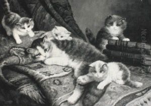 Playing Cats by Cornelis Raaphorst