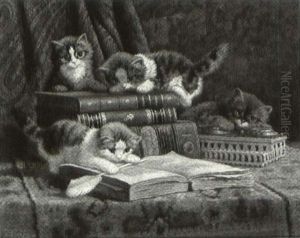 Inquisitive Kittens by Cornelis Raaphorst