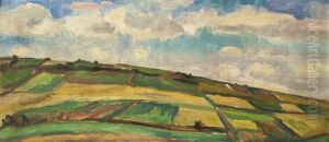 Landschaft Mit Wolken by Vaclav Rabas