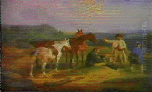 Der Richtige Weg (inmitten Markischer Landschaft Hat Eine Gruppe Reisender Eine Unfreiwillige Rast Eingelegt) Der Richtige Weg (inmitten Markischer Landschaft Hat Eine Gruppe Reisender Eine Unfreiwillige Rast Eingelegt)