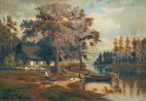 Hutte Am Waldsee by Otto Rabe