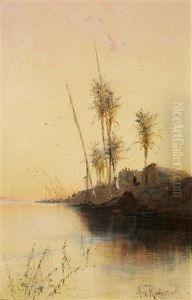 Nile Landscape by Max Friedrich Rabes