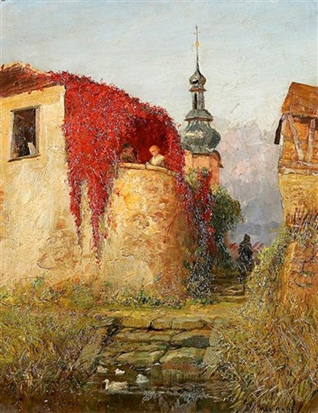 Motiv Fur Wertheim. Rotes Herbstlaub - view 1