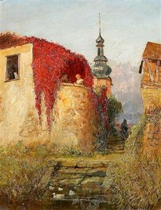 Motiv Fur Wertheim. Rotes Herbstlaub