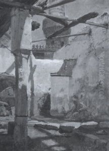 Ein Stiller Winkel (moschee In Bailai) by Max Friedrich Rabes