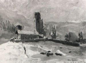 Celerina Im Engadin by Max Friedrich Rabes