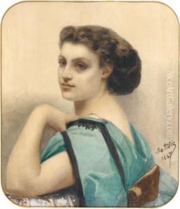 Portrait De Femme De Profil by Mathilde, Princesse Bonaparte