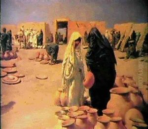 Arab Market Place by Max Friedrich Rabes