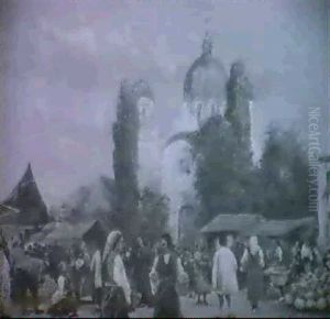 Markt In Sofia by Max Friedrich Rabes