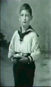 Dreiviertelfiguriges Portrait Vor Dunenlandschaft