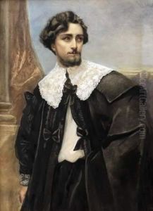 Portrait D'un Homme En Costume Du Xviie Siecle