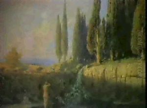 Paisaje De Charlottenburg by Max Friedrich Rabes