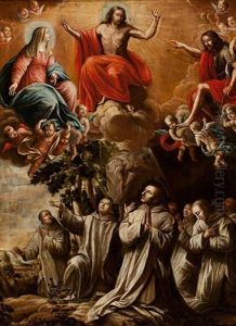 La Aparicion De Cristo, La Virgen Y San Juan Bautista A Los Cartujos