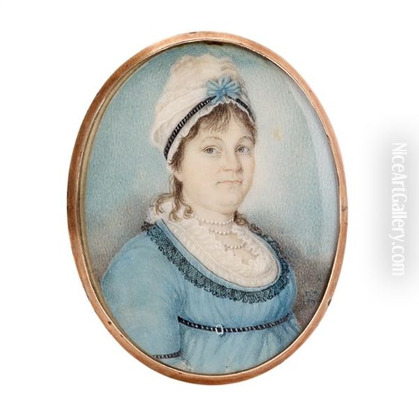Miniature Portrait Of Nancy Anne Mccambell Hays Of Virginia - view 1