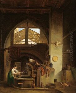 Blick In Einen Innenhof by Pietro Racchetti