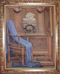 Interieur De Cabinet A La Draperie by Henry Rachou