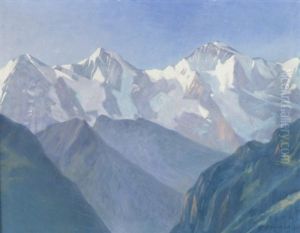 Blick Auf Eiger, Monch Und Jungfrau by Edouard Walter Racine