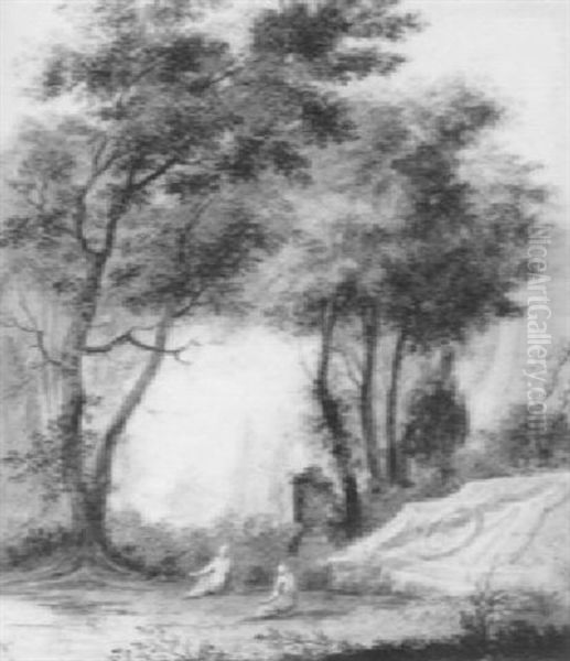 Figures In A Park - view 1