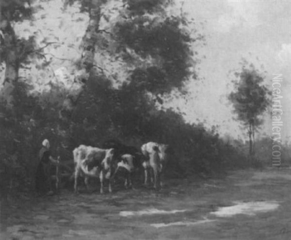 Weite Landschaft Mit Burgruine, Im Vordergrund Ein Reiter - view 1