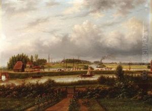 Polderlandschaft Am Zusammenflus Von Maas Und Vaals Polderlandschaft Am Zusammenflus Von Maas Und Vaals