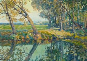 Herbstlich Teichlandschaft by Vaclav Radimsky