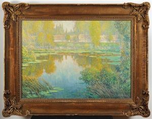 Staveni U Rybnika (krajina Z Okoli Giverny) by Vaclav Radimsky