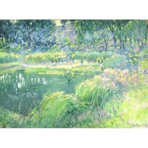 A River Landscape by Wenzel Radimsky