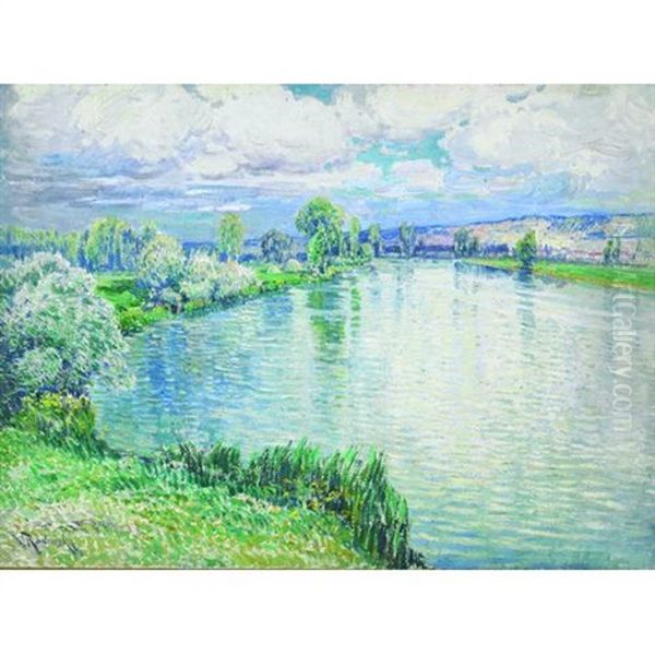 A River Landscape In Summer - view 1
