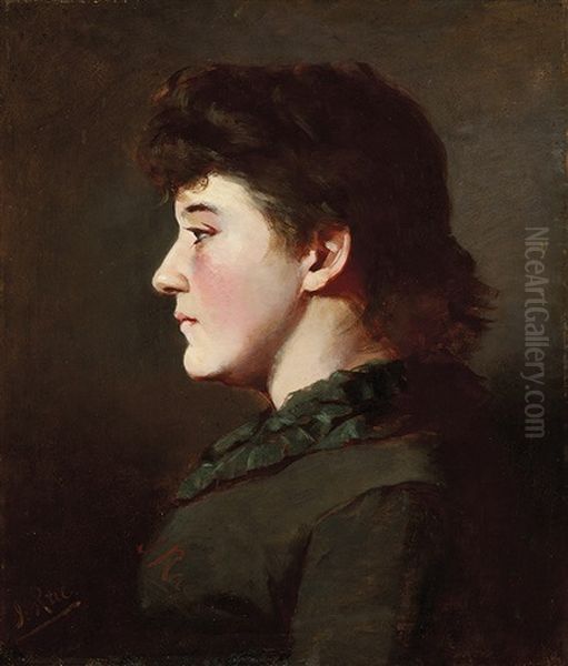 Study Of Female Head - view 1