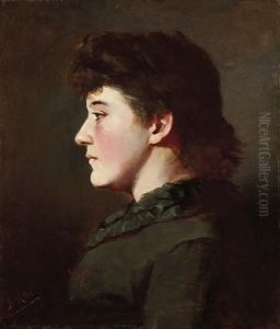 Study Of Female Head by Isobel Rae