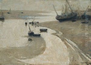 Low Tide, Etaples, France by Isobel Rae