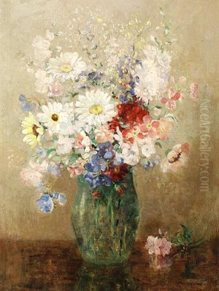 Vase Of Mixed Flowers - view 1