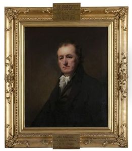 Half-length Portrait Of Robert Scott Moncrieff In Black Coat And White Stock