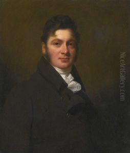Portrait Of Ralph Anthony Ironside Of Tannochside, Lanarkshire, Half-length, In A Dark Green Coat And White Stock