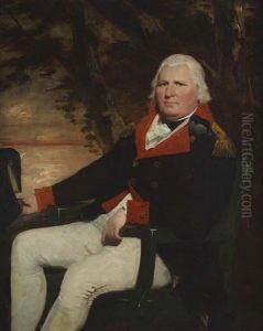 Three-quarter Seated Portrait Of An Officer Of The Madras Artillery by Sir Henry Raeburn