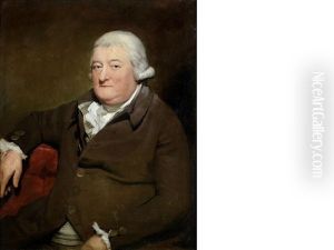 Portrait Of A Gentleman, Half-length, Seated, In A Brown Coat