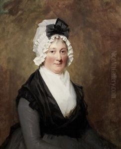 Portrait Of The Mrs Grant Of Kilgraston, Half-length, In A Grey Dress, Black Shawl And White Chemise by Sir Henry Raeburn
