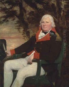 Portrait Of A Gentleman, Traditionally Identified As Governor Henry Hamilton (c. 1734-1796), Three-quarter-length, Seated In Uniform, Holding A Tricorn... by Sir Henry Raeburn